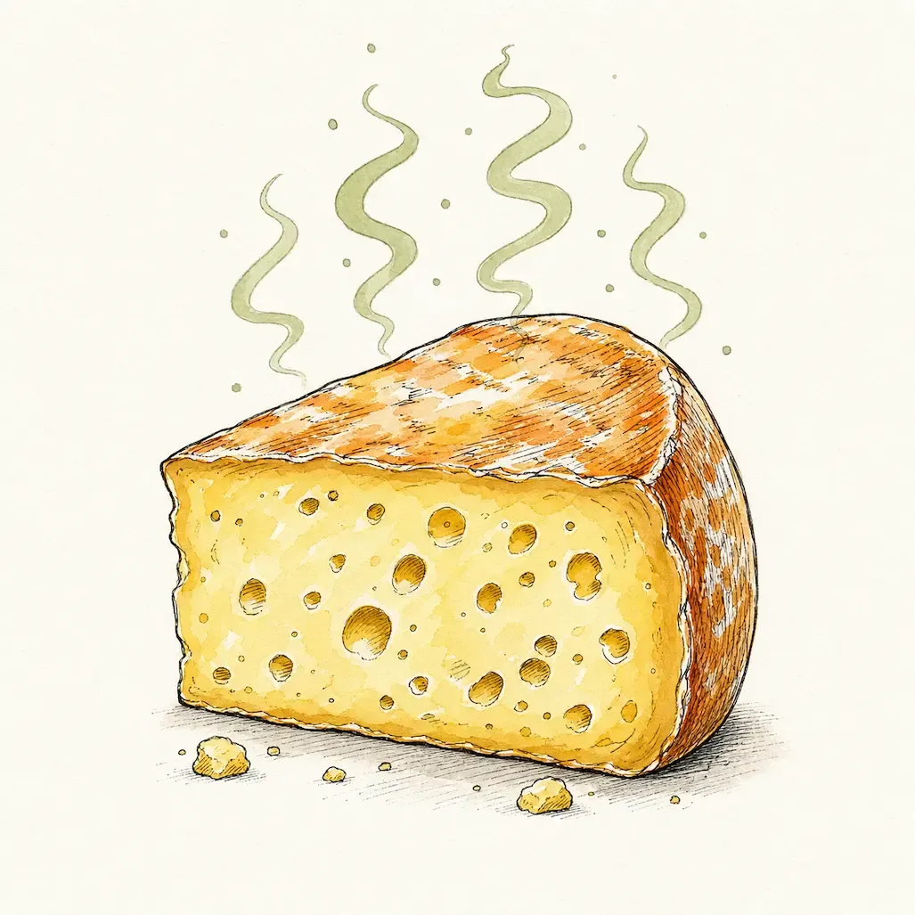 Aged cheese smells like feet because it's made by the same bacteria